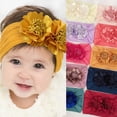 thumbnail image 2 of Cinaci 5 Pack White Cream Pink Delicate Flower Nylon Headbands Fancy Floral Hair Bows Elastic Soft Hair Bands Easter Spring Boho Head Accessories Bulk... 2 of 10