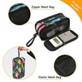 thumbnail image 3 of FORMRS Pencil Case with 3 Compartments Zipper Pouch, Elementary School Level and up, Flamingo Floral Pattern, 3 of 8