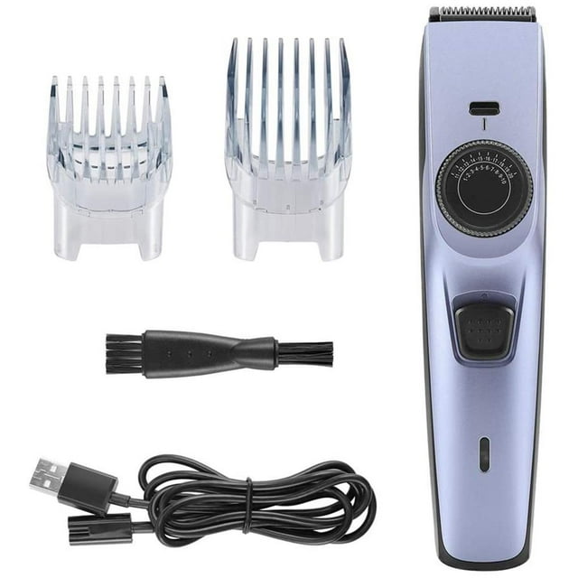 Youkk Cheveux Hommes Professionnel Sans Fil Électrique Rechargeable Cheveux Tondeuse Barbe Coupe Kit avec 1-10mm Réglable Bouton
