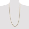 thumbnail image 3 of Auriga Fine Jewelry 10K Yellow Gold 3.25 mm Diamond-cut Rope Chain Necklace for Women 30", 3 of 8