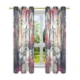 thumbnail image 6 of BZSMCE Window Curtain Panels Fashion Regal Bloom Printed 63x42in/63x52in, 6 of 7