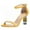 Yellow, variant on FSJ Women Elegant Pearls Single Strap Crystal Block Heels Sandals Round Open Toe Ankle Buckle Strap Sandals Sexy Wedding Evening Shoes Size 8 Yellow