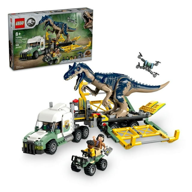 Set LEGO Jurassic World Misiones Dinosaurio: Camión de Transporte del Allosaurus 76966