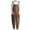 Brown, variant on XWSHYW Rompers for Women Fashion Sleeveless Solid Color Romper Leisure Loose Fit Comfort Waist Long Rompers Todays Clearance Deal