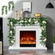 thumbnail image 1 of Enredadera de rosas de hoja de libélula artificial | Guirnalda de Follaje Imitación para la Decoración de Bodas en Casa | Planta colgante de plástico de 68,9 pulgadas de largo | Simulación realista, 1 of 6