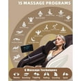thumbnail image 3 of FELIDOMUS 4D Full Body Zero Gravity Massage Chair with Body Scan, Intelligent Shiatsu Strecth Massage, SL Track Massage, Back/Leg Heated, AI Voice Control and Bluetooth,Brown, 3 of 6