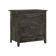 thumbnail image 1 of Bush Furniture Key West 2 Drawer Lateral File Cabinet In Dark Gray Hickory | Document Storage For Home Office | Accent Chest With Drawers, 1 of 8