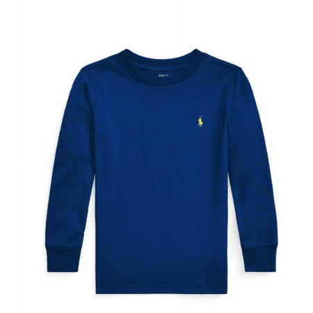 Polo Ralph Lauren Toddler Little Boys Blue Cotton Long-Sleeve T-shirt , 5