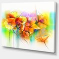 thumbnail image 2 of Bright Yellow Gerbera and Daisies - Large Floral Canvas Art Print, 2 of 3