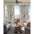 thumbnail image 6 of Gray Eucalyptus Leaves Kitchen Curtains Summer Botanical Watercolor Retro Cafe Short Curtains for Bathroom Blackout Window Curtain Small Window Treatment Drapes for Bedroom Living Room 52"x45"x2, 6 of 9
