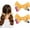 Stripesyellow, variant on School Hair Bows Small Pencil Bow to School for Women 2 count | 3.74" x 2.75" Cute Pencil Hair Bows Clips Yellow Striped Fabric Barrettes Teacher Hair Clips Hair Bows for Women