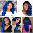 thumbnail image 2 of Extensiones de cabello Nuailisex Brazilisex Brazilian Virgin Remy Blue 35-45cm, 2 of 8