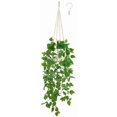 thumbnail image 1 of Planta colgante artificial Mkono Pothos con maceta y colgador de macramé, 1 of 7