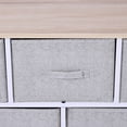 thumbnail image 2 of Living Room Cabinets 40" L 5 Drawer Horizontal Storage Cube Dresser Unit Bedroom Organizer Livingroom Shelf Tower with Fabric Bins,Primary Living Space Cabinets, 2 of 9