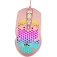 thumbnail image 1 of FYBTO 1 Pc Hollow Gaming Mouse Tableta RGB Latop Notebook Computer Cool Gaming Wire Mouse Optical Computer Mouse Rainbow Computer Mouse Wired Pink V9 Luminous Computer Plastic Controller-0621, 1 of 5