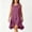 Hot Pink, variant on Josdec Women's Casual Round Neck Sleeveless Mini Dresses Button Front Irregular Hem Cotton Solid Color for Summer Daily Wear S-XXL