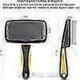 thumbnail image 2 of Cleaning Slicker Brush + Less Steel Comb Easy Clean Dog Brush Retractable Ging Brush, 2 of 5