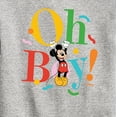 thumbnail image 3 of Disney - Mickey Oh Boy - Toddler & Youth Crewneck Fleece Sweatshirt, 3 of 5