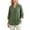 Green, variant on Otntypg Women's Ruffle Trim V Neck Blouse Casual Puff 3/4 Length Sleeve Loose Fit Cotton and Linen T-Shirt Dressy Business Casual Work Office Tops Orange XXL