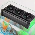 thumbnail image 3 of Adjustable Cooling Fan Fish Tank Heat Dissipation Cooling Fan with 3-Head Fan Aquarium Farming Gras, 3 of 5