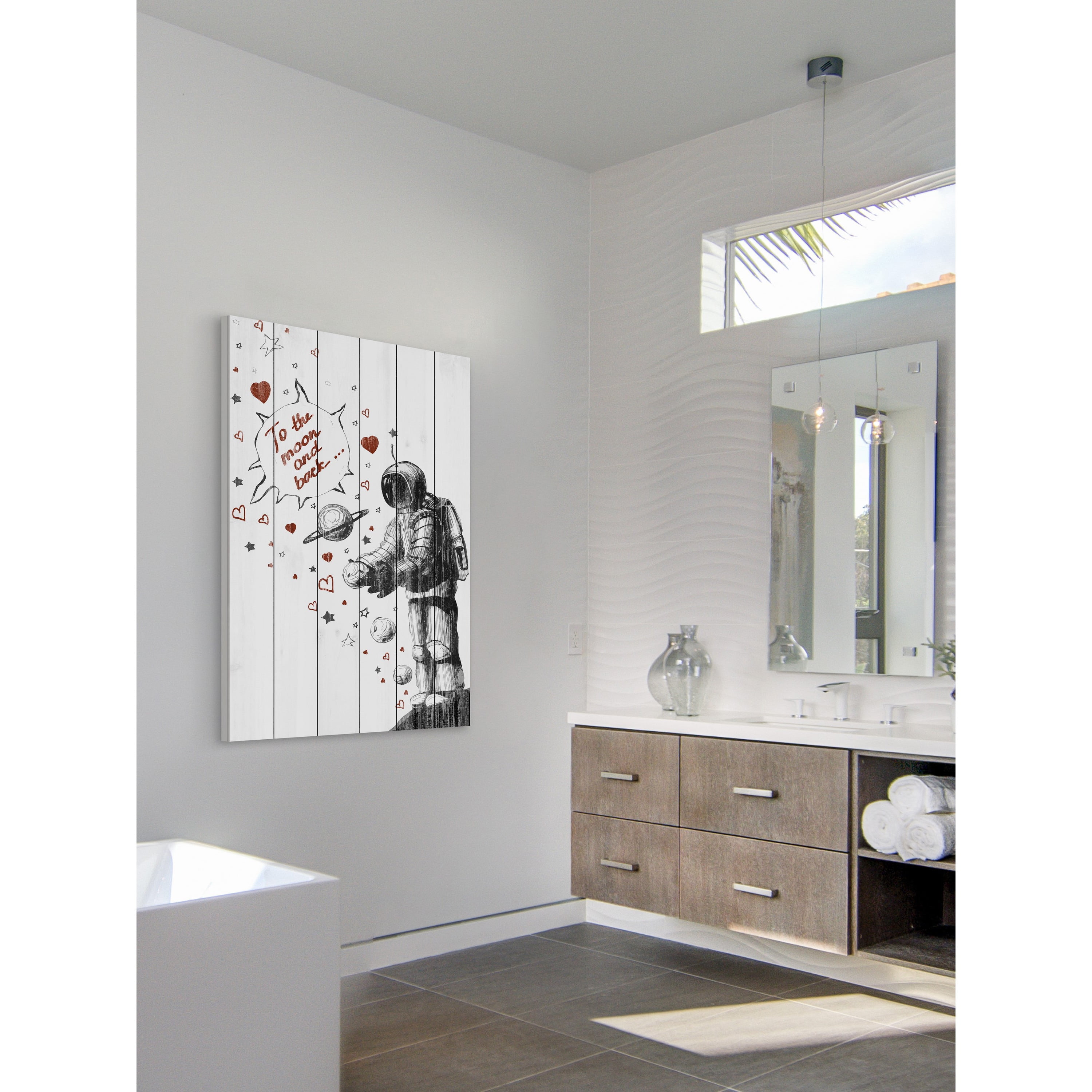 Love Beyond All Painting Print on White Wood