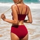 thumbnail image 5 of Conjunto de bikini a la moda para mujer, traje de baño de dos piezas con relleno sólido, ropa de playa Fridja  nalpqowj23603, 5 of 9