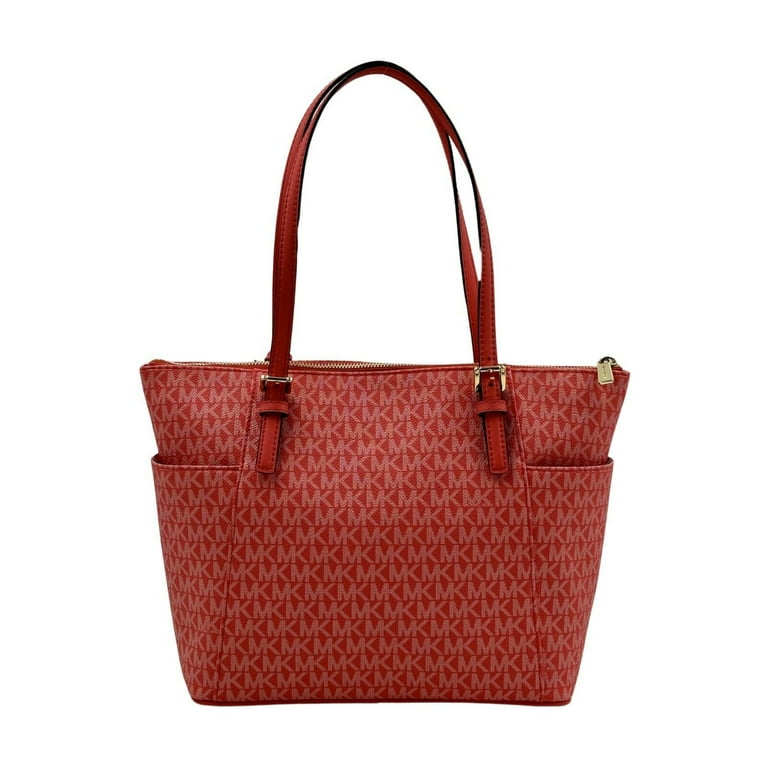 Michael kors jet set east west signature tote discount