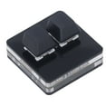 thumbnail image 1 of 2 Teclas Teclado, todo el polvo negro Tawling Blue Atajo Teclado Programable Portable Tipo C a la Interfaz USB para Medios de Comunicacia de Música, 1 of 7