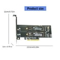 thumbnail image 5 of Two M.2 NVME M Key to PCIe X8 Adapters Board PCIE Circuit Split Card, 5 of 9