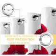 thumbnail image 6 of Red Poppy Blackout Curtains for Bedroom/Living Room, Thermal Insulated Kitchen Curtains, Spring Summer Farmhouse Flowers Watercolor Grommet Darkening Window Treatment Drapes 42"x84"x2, 6 of 8