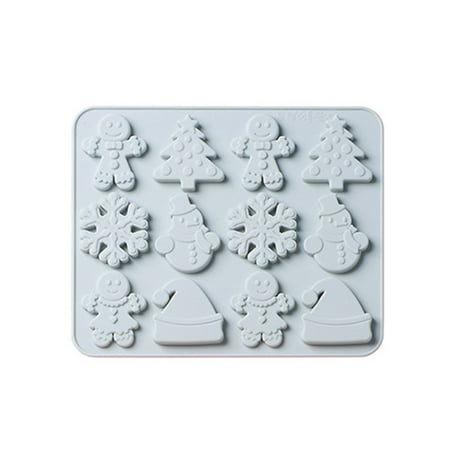 

Vokewalm Silicone mold Christmas Silicone Molds Gingerbread Men Candy Cake Mould