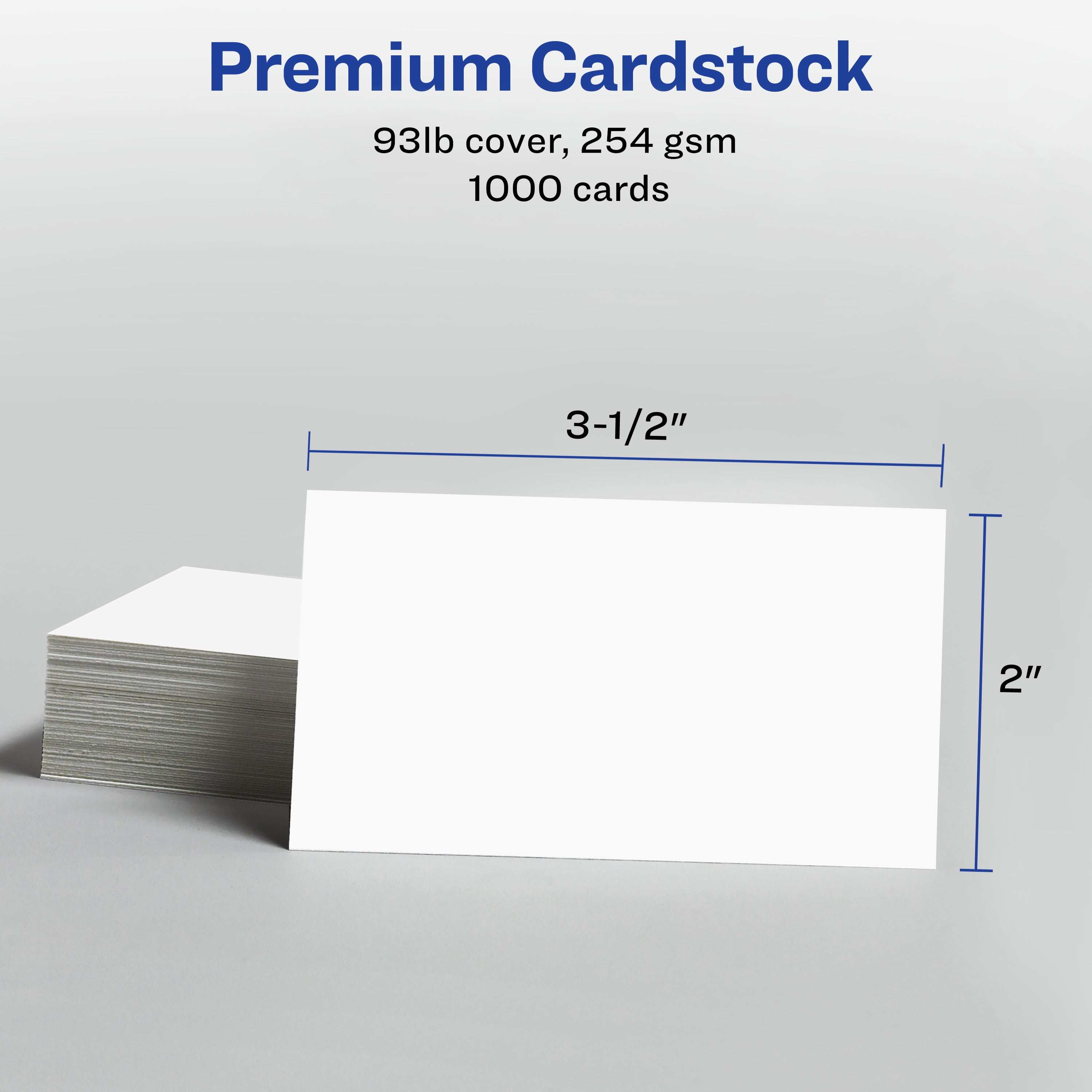 Avery Clean Edge Business Cards, 2" x 3.5", White, 1,000 (08870)