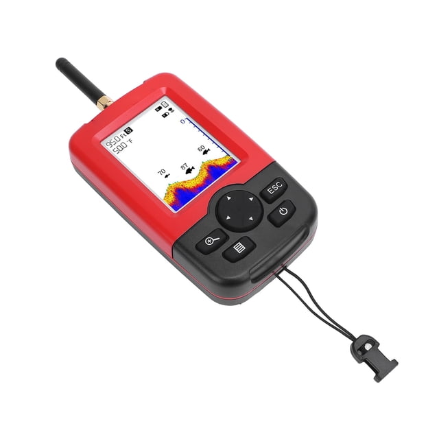Portable Sonar Fish Finder, Smart Operating 90 Degree Beam Angle 100m Range Wireless Fish Finder for Outdoor