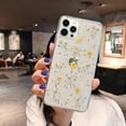Designed for iPhone 13 Pro Flower Case, Pressed Real Flowers Clear Case