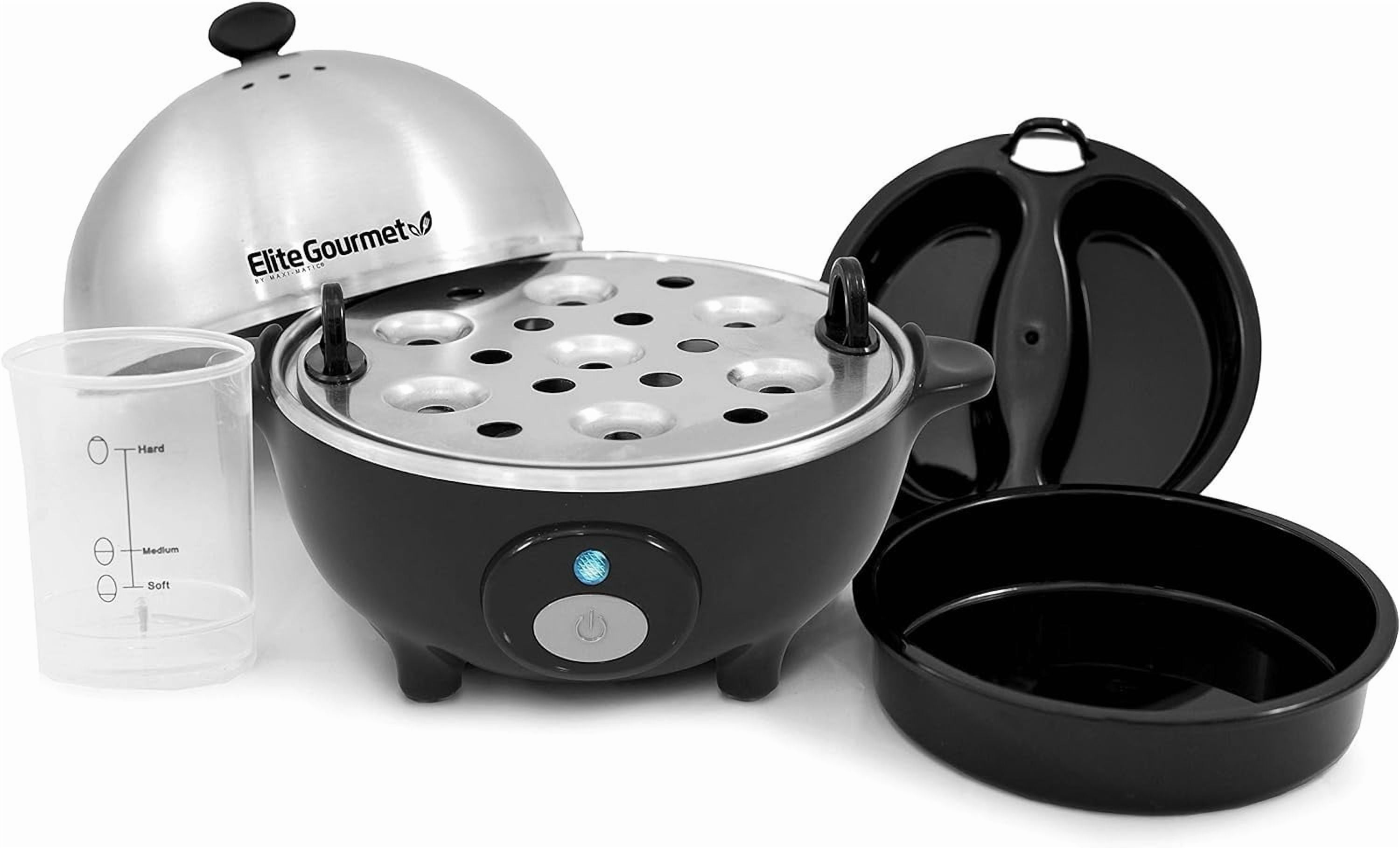 Elegant Egg Cooker with Recipe Book: Perfectly Cooked Eggs and Poached Delights