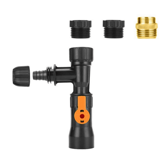 Aquarium Water Changer Kit Aquarium Cleaning Tools Fish Tank Water Changer Faucet Adapter for Aquarium,1 x fish tank cleaner(No water pipe),Black