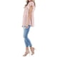 thumbnail image 5 of Camisa Mujer Camisa Con Estampado De Leopardo Con Mangas Volantes Ropa De Verano, Rosa, S Kearding AP002395-01, 5 of 7