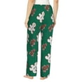 thumbnail image 3 of Pajama Pants Women, Gingerbread Snowman Cookies Sweatpants Soft Sleep Lounge Pants, Casual PJ Bottoms Pants with Pockets, 3 of 5