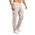 thumbnail image 1 of Pantalones de Cintura Alta de Pierna Ancha para las Mujeres Casual de Color Sólido Pantalones de Cordón de Lino, Pantalones Largos con Cierre con Botones, 1 of 7
