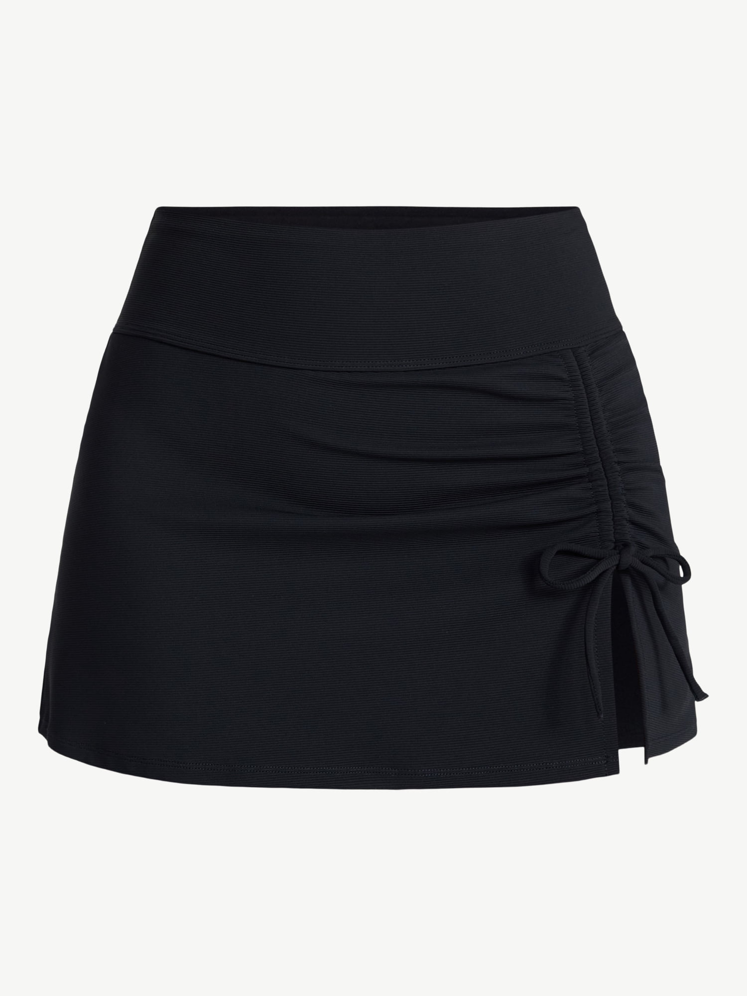 Time and Tru Women's Ribbed Swim Skirt, Sizes XS-3X