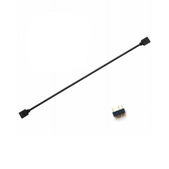 5V 3Pin Extension Cable for Computer Motherboard Hub Cable Connection Extension ARGB Splitter, Black