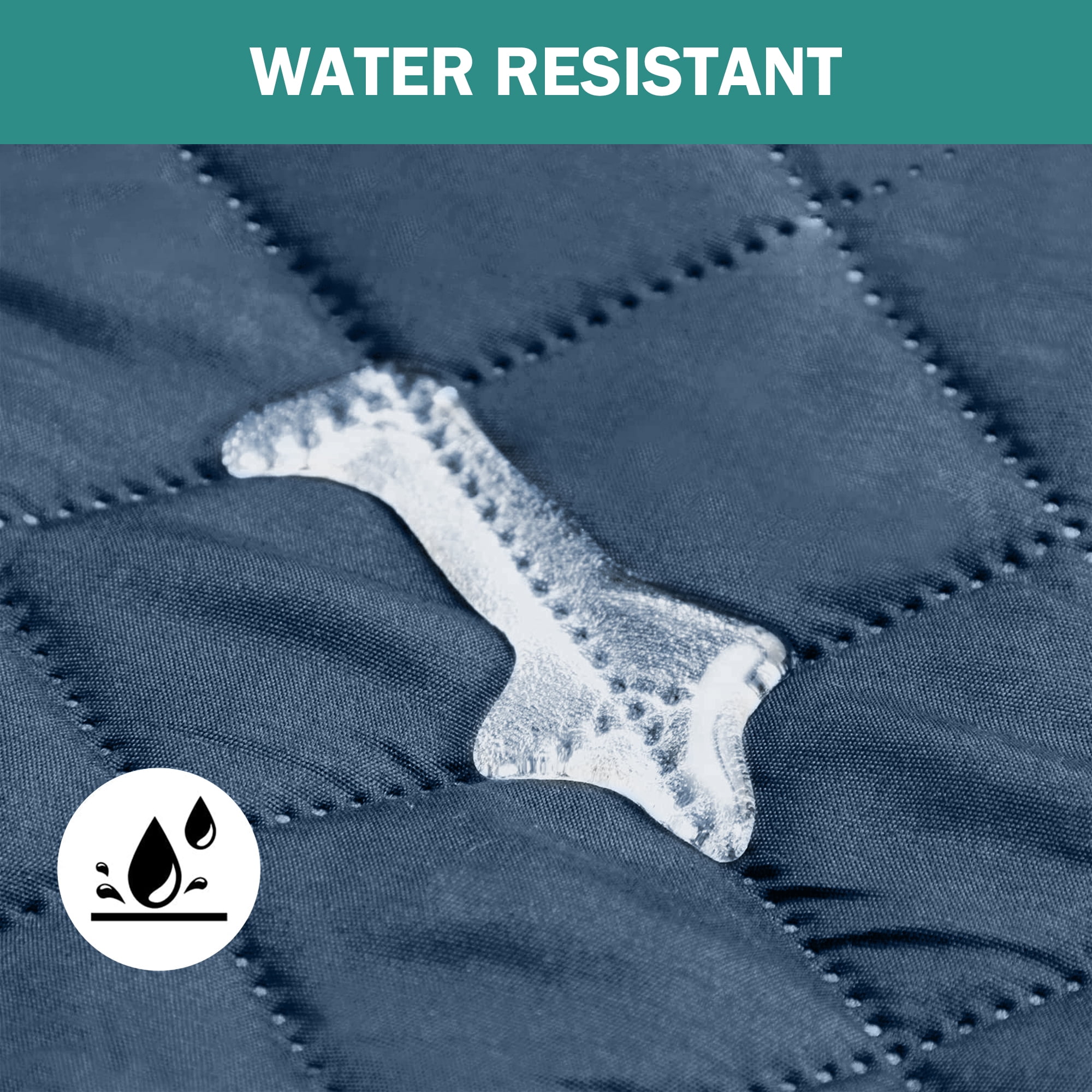 100% Waterproof Sofa Cover Machine Washable Couch Cover Non Slip Furniture Protector Slipcover for Dogs, Children, Pets, Sofa Size, Aegean blue