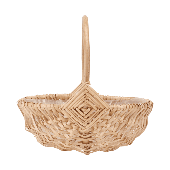 Watermelon Shape Woven Flower Basket Storage Basket Weaving Basket for Wedding