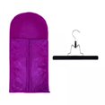 thumbnail image 1 of 2 bolsas de almacenamiento para extensiones de cabello impermeables para uso en salón en casa con colgador morado 2 piezas, 1 of 3