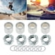 thumbnail image 5 of Kit de hardware para ejes de patineta de 16 piezas. Incluye 4 espaciadores y 4 tuercas de eje. Plata, 5 of 9