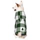 thumbnail image 1 of Fotbe Green White Lumberjack Plaid Sudadera con Estampado para Perros Pequeños – Suéter con Capucha para Mascotas, Tela Suave de Forro Polar con Bolsillo-Large, 1 of 7