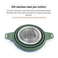 thumbnail image 4 of Termos para agua Maceta Plegable Hervidor de silicona plegable para camping, viajes al aire libre, picnic, utensilios de cocina (verde militar), 4 of 9