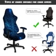 thumbnail image 5 of TSOVTHRID Blue Mechanical Chip Print Set of 4 Gaming Chair Covers with Armrest Covers Anti-Slip Stain Resistant Gaming Chair Cover Set Stretch Computer Chair Seat Slipcovers, 5 of 7