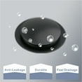 thumbnail image 4 of Matte Black Universal Bathtub Drain Stopper, Pop up Brass Tub Drain Stopper, EZ Install, 4 of 9
