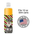 thumbnail image 4 of Carolines Treasures KJ1171MUK Candy Cane Holiday Christmas Schnauzer Ultra Hugger for slim cans Slim Can multicolor, 4 of 6
